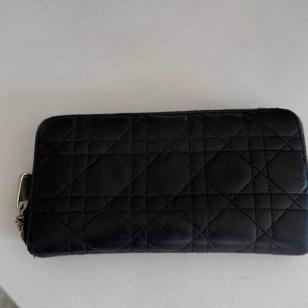 Dior Black Quilted Handbag + Dior wallet - Picture 14 of 16